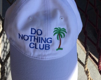 Do Nothing Club- White w/Jay Blue lettering