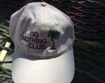 Do Nothing Club Cap- Pink w/Purple Lettering