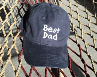 Best Dad - Navy W/White Letters