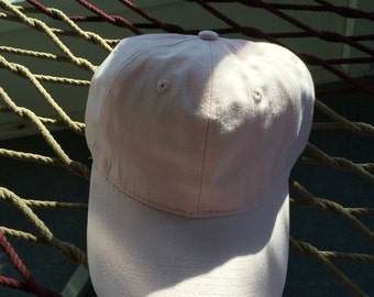 Plain Light Pink Hat with a Metal Adjustable Buckle