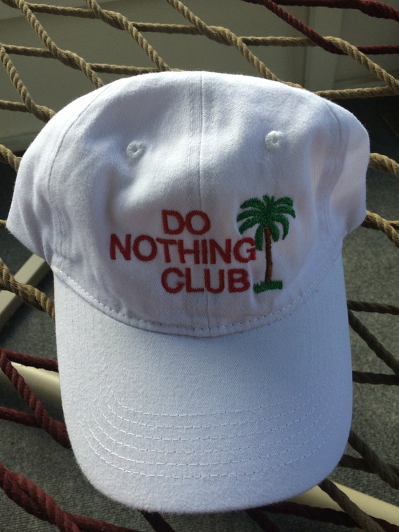 Do Nothing Club Hat White - Etsy