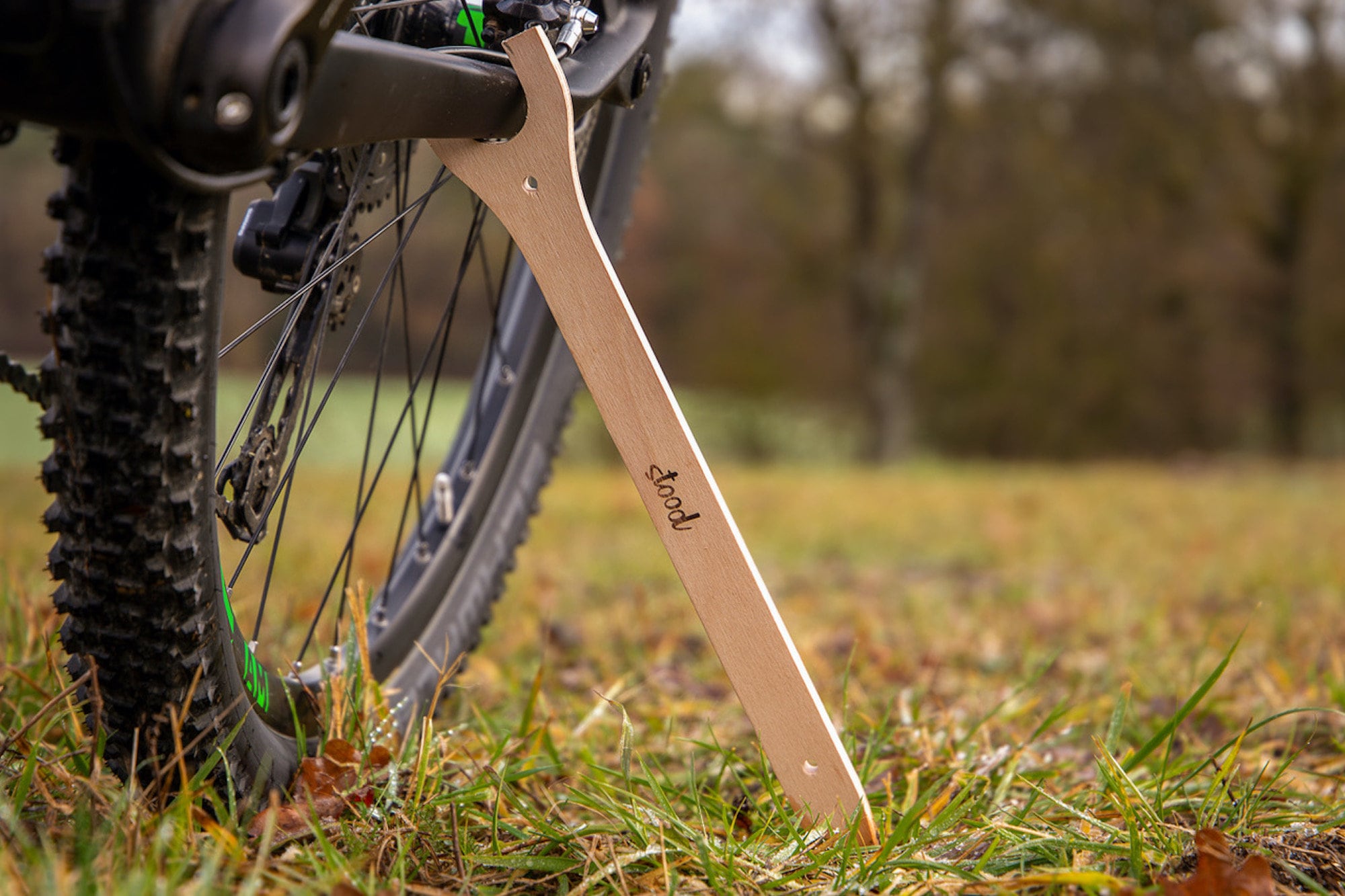 Bicycle Stand Made From Cherry Wood With Non Slip Rubber Feet. A Great  Solution for Showing off Your Bicycle With Style. 