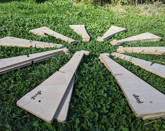 10-Pack FSC Wood Laptop Stand: Handmade Eco Computer Stand (2nd CHOICE)