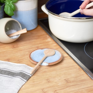 Hand-thrown Ceramic Spoon Rest