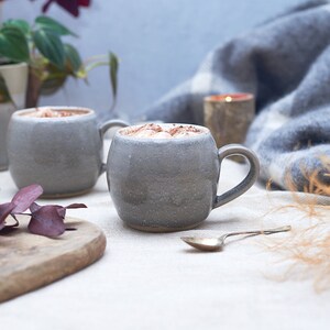 Ceramic Snug Mug Misty Morning Glaze image 2