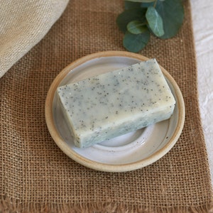 Hand-thrown White Ceramic Soap Dish image 2