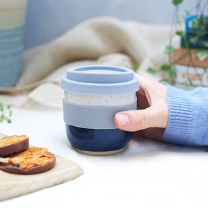 Short Ceramic Travel Mug - Midnight Glaze