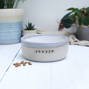 Pet Bowls in Small, Medium & Large Grey Glaze image 4