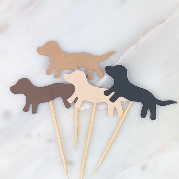 Puppy Dog Cupcake Toppers, Dog Party Decor, Puppy Party Favors Cake Topper, Dog Rescue Gotcha Day