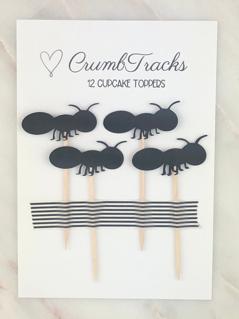 Ant Cupcake Toppers: Picnic BBQ Insect Party Decorations - Set of 12 - Etsy
