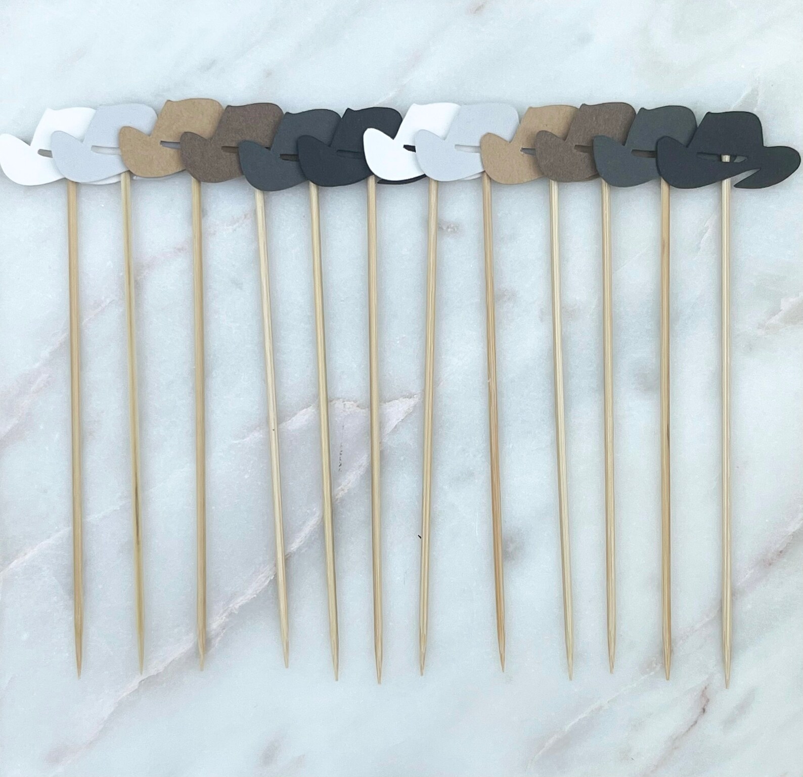 Cowboy Hat Cocktail Toothpicks 12 Cowboys Hat Appetizer Etsy