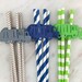 Garbage Trash Truck Paper Party Straws, 12 