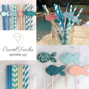 Fish Guppy Paper Party Straws: Under the Sea Party Supplies - Etsy
