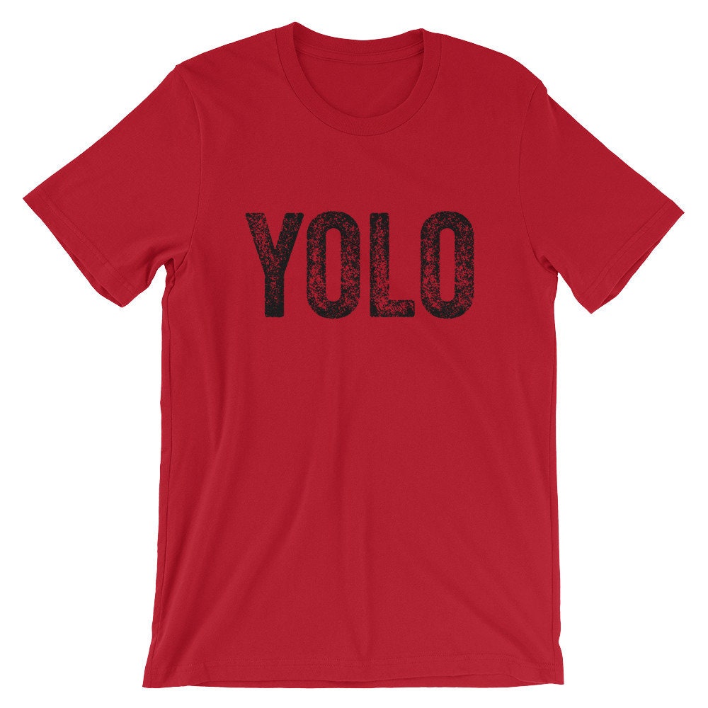 Yolo Distressed Black Cool Humor Unisex Shirt You Only Live Once Seize the  Day T-shirt Best Souvenir Short-sleeve Tee - Etsy