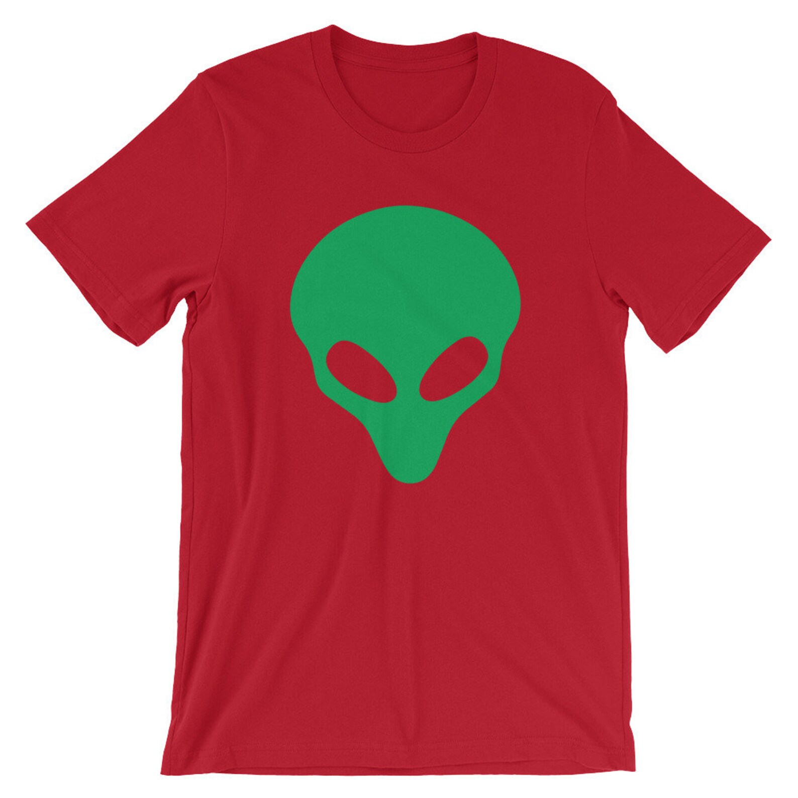 Green Alien Head T-Shirt Funny Extraterrestrial Life Tee | Etsy
