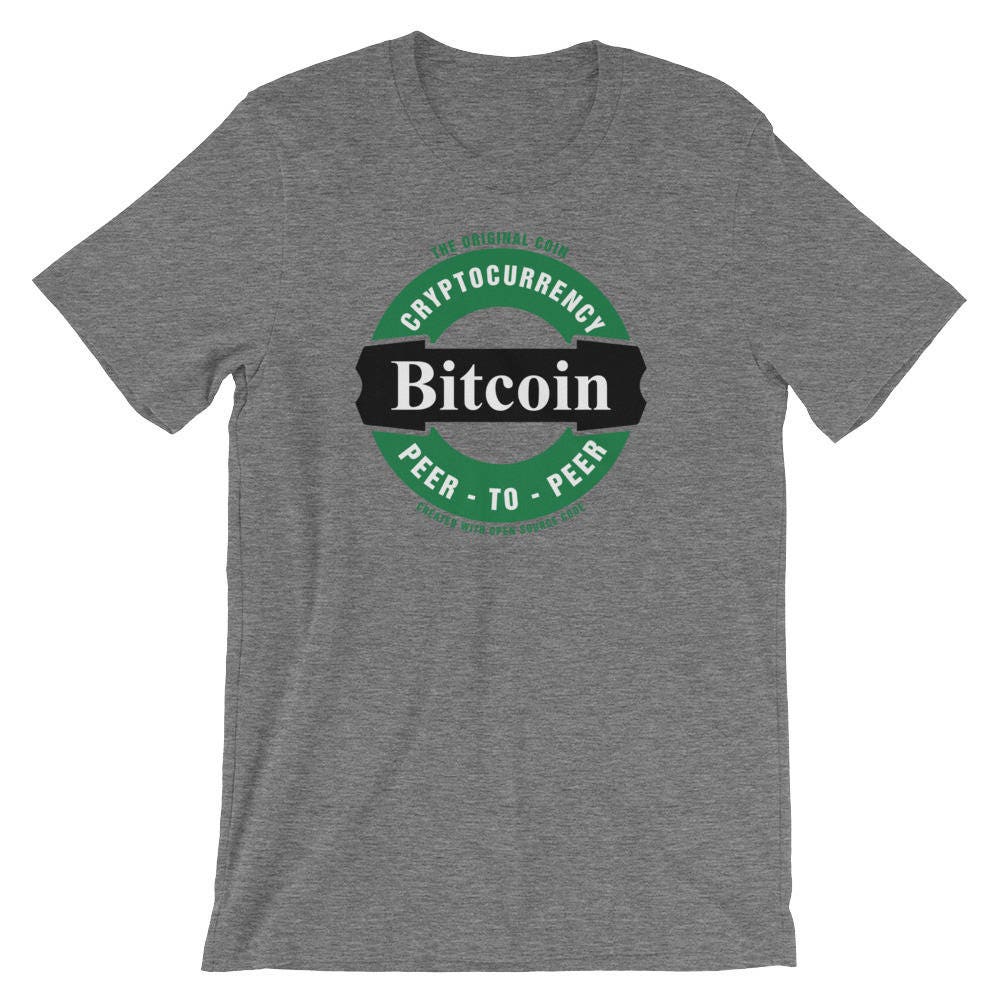 The Original Coin Bitcoin Beer T-shirt Bitcoin Shirt | Etsy