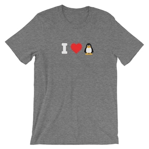I Love Penguin Shirt | Funny Cute Penguin Tshirt | Animal Lover Gifts T-Shirt | Short-Sleeve Unisex TShirt | Funny Penguin T-shirt |
