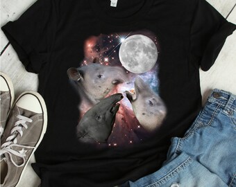 Three Moon Tapirs Shirt | tapir, t-shirt, shirt, tapirus, tapir shirt, tshirt, rider tapir, baby tapir, tapir conservation, animal t-shirt