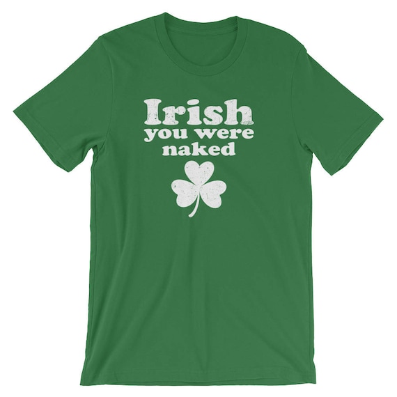 Irlandais Vous Etiez Nu Shamrock Trefle Saint Patrick Day Etsy