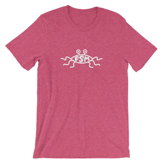 FSM Flying Spaghetti Monster Cute Unisex Shirt Anti Religion Atheist Pastafarianism Movement T shirt Best Seller Gift Short sleeve Tee Etsy