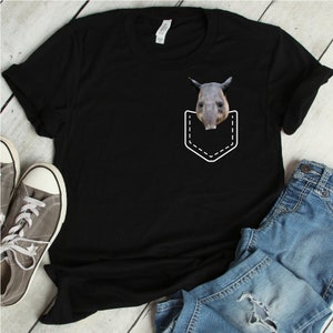 Tapir In My Pocket T-Shirt | tapir, t-shirt, shirt, tapirus, tapir shirt, tshirt, rider tapir, baby tapir, tapir conservation