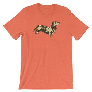 Sugar Skull Wiener Dog Calavera Shirt | Day Of The Dead Mexican Holiday Cool T-Shirt | Dia De Muertos Halloween Short-Sleeve Unisex Tee