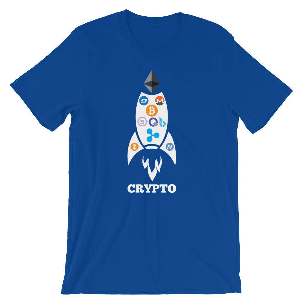 Bitcoin To The Moon Rocketship Unisex Sweatshirt