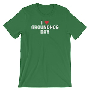 I Love Groundhog Day Forecasting Animal Cool Unisex Shirt | Woodchuck Traditional Celebration Funny T-Shirt | Weatherman Best Short-Sleeve