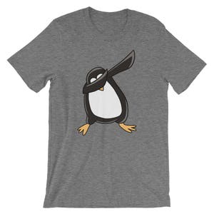 ダビングペンギンのかわいい怠け者のコスチュームユニセックスシャツ | ダブダンス面白い鳥動物愛好家のクールなお土産Tシャツ | 皮肉な動物の半袖Tシャツ