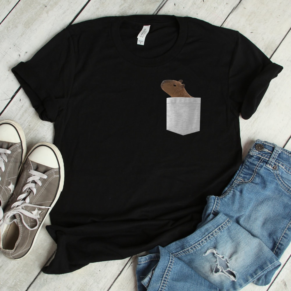 Capybara In Your Pocket Shirt | capybara, t-shirt, capybara shirt, shirt, capybara tee, capybara t shirt, capybara t-shirt, capybara tshirt