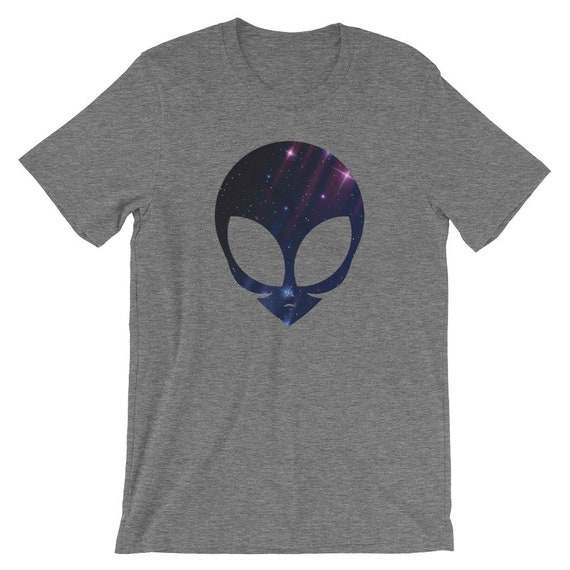 Alien Head T Shirt Starry Night Sky Alien Head T Shirt Starry Night Sky