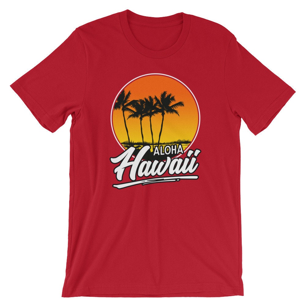 NEW ERA☆UNIV HAWAII Aloha T-shirts Koszulka Aloha Hawaii | Hawaje Luau | Tropikalne wakacje
