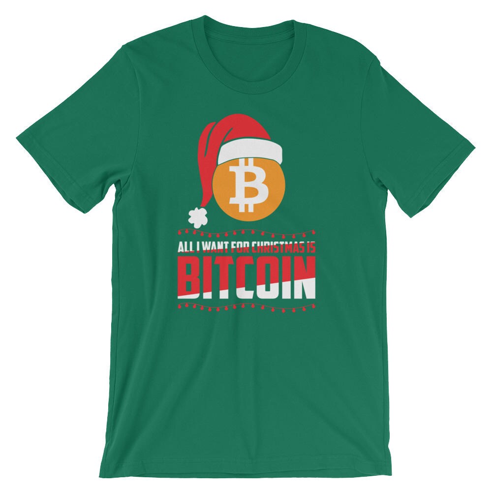 All I Want Christmas Is Bitcoin BTC T-Shirt by Artistshot