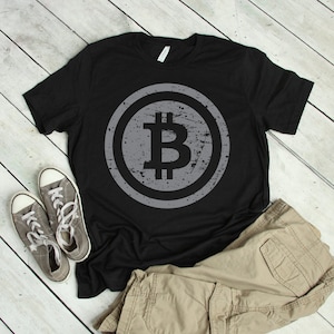 Bitcoin Logo Vintage Style Blockchain Tee | bitcoin shirt, bitcoin, cryptocurrency shirt, bitcoin gift, bitcoin tshirt, crypto shirt