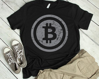 Bitcoin Logo Vintage Style Blockchain Tee | bitcoin shirt, bitcoin, cryptocurrency shirt, bitcoin gift, bitcoin tshirt, crypto shirt