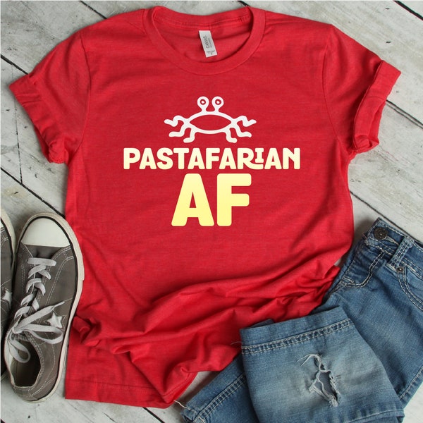Pastafarian AF FSM Flying Funny Shirt | pastafarian, pastafarianism, pasta shirt, spaghetti monster, pastafarian af, freethinker shirt