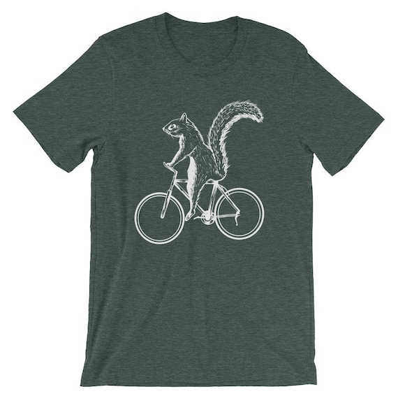 Squirrel On A Bicycle Funny Chipmunks Animal Lover T-Shirt Squirrel On A Bicycle Funny Chipmunks Animal Lover T-Shirt