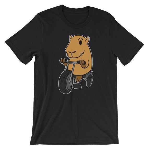 Capybara Reiten Tricycle T-Shirt Süßes Tier liebhaber T-Shirt