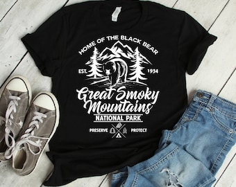 American Black Bear Smoky Mountain Shirt | american black bear, gatlinburg tennessee, pigeon forge tn, smoky mountains, great smoky mountain