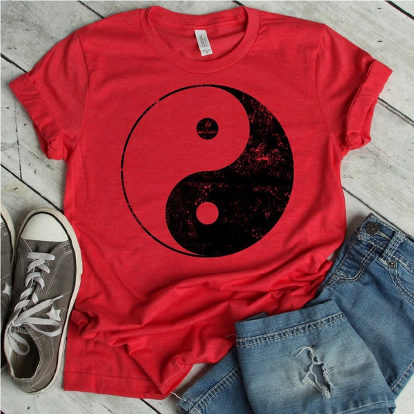 Yin And Yang Distressed Shirt | yin yang shirt, yin yang, yoga shirt, yin yang tshirt, yin yang t-shirt, yin yang t shirt, tumblr shirt