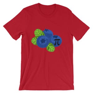 Blueberry Pie divertente matematica simbolo orgoglioso Nerd Tee | Algebrica scienza Geek Pun Pi segno simbolo t-shirt | Matematica amante Souvenir Cool Tshirt