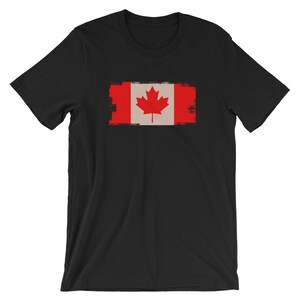 Kanada Flagge Maple Leaf Design Unisex Shirt | Kanadische beunruhigt Nationalflagge cooles T-Shirt | Beste Souvenir Kurzarm-t-shirt