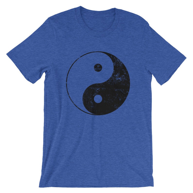 Yin and Yang Distressed Shirt Yin Yang Shirt Yin Yang Yoga Etsy