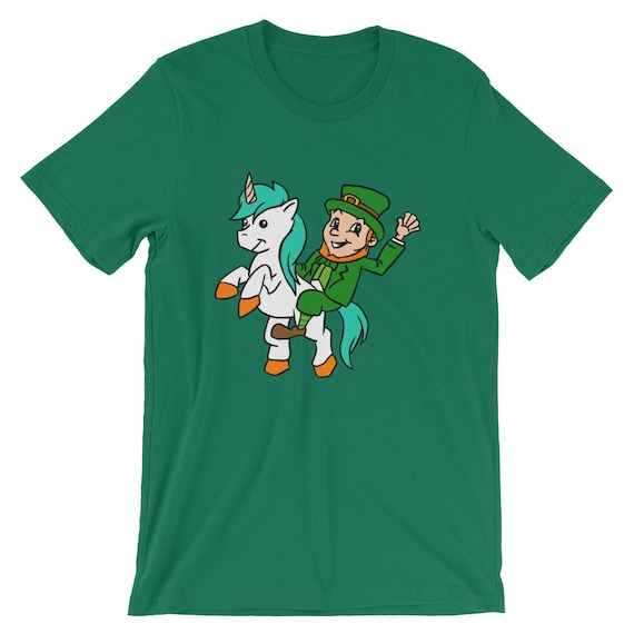 Leprechaun Riding A Unicorn - Funny St Patricks Day Shirts Leprechaun Riding A Unicorn - Funny St Patricks Day Shirts
