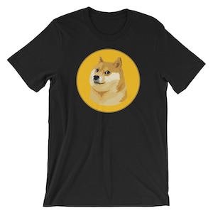 Dogecoin Digital Coin Cute Dog Lover Unisex Shirt | Blockchain HODL Cryptocurency Open Source Funny Humor T Shirt | Internet Meme Shirt