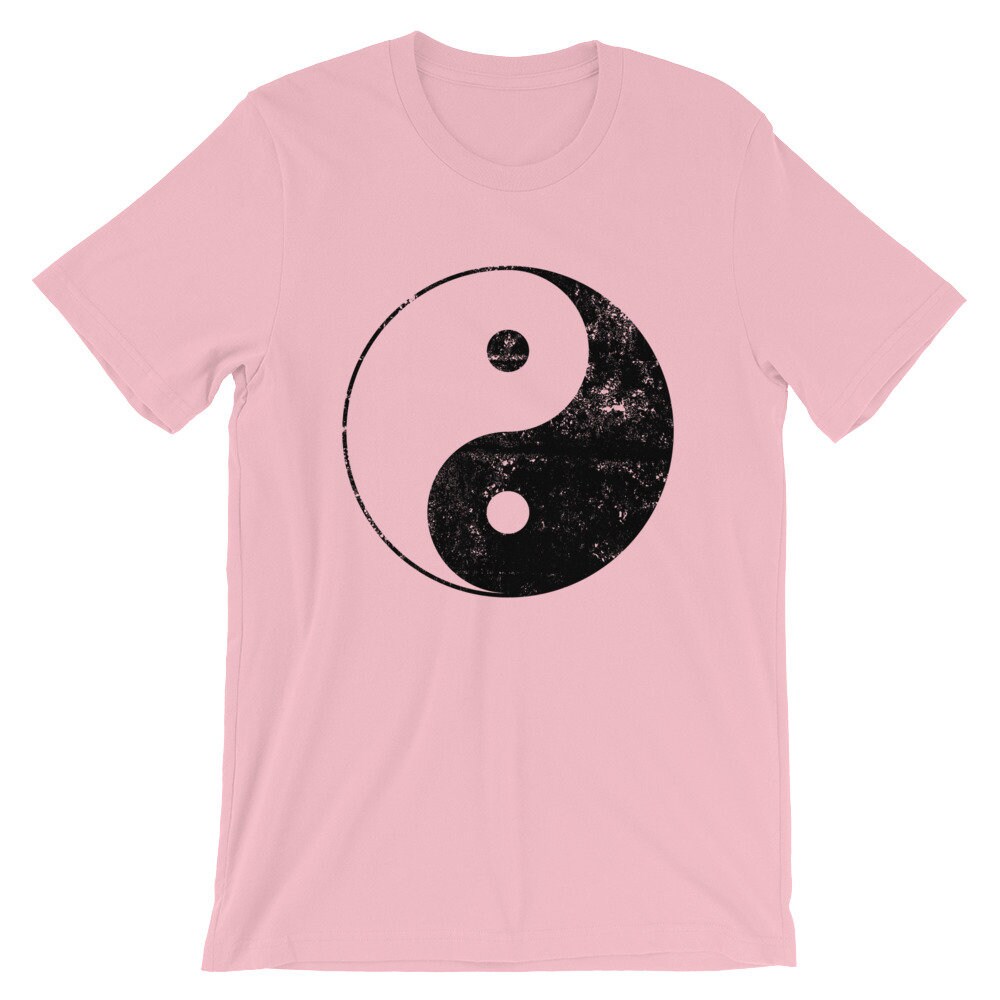 Yin and Yang Distressed Shirt Yin Yang Shirt Yin Yang Yoga Etsy