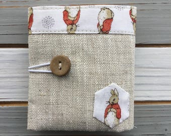 Linen and Peter Rabbit Teabag Wallet