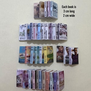 Printable Best Seller Mini Books - Bootleg Springs - Elle Kennedy - Becca Christa Ritchie - Elsie Silver - Kennedy Ryan 35 Tiny Book Covers