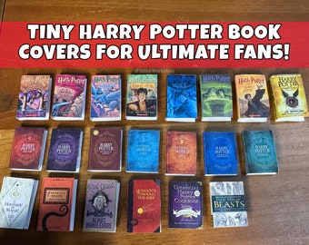 Printable Miniature Book Covers - Unique Tiny Books for Your Tiny Shelf - Mini Book Covers