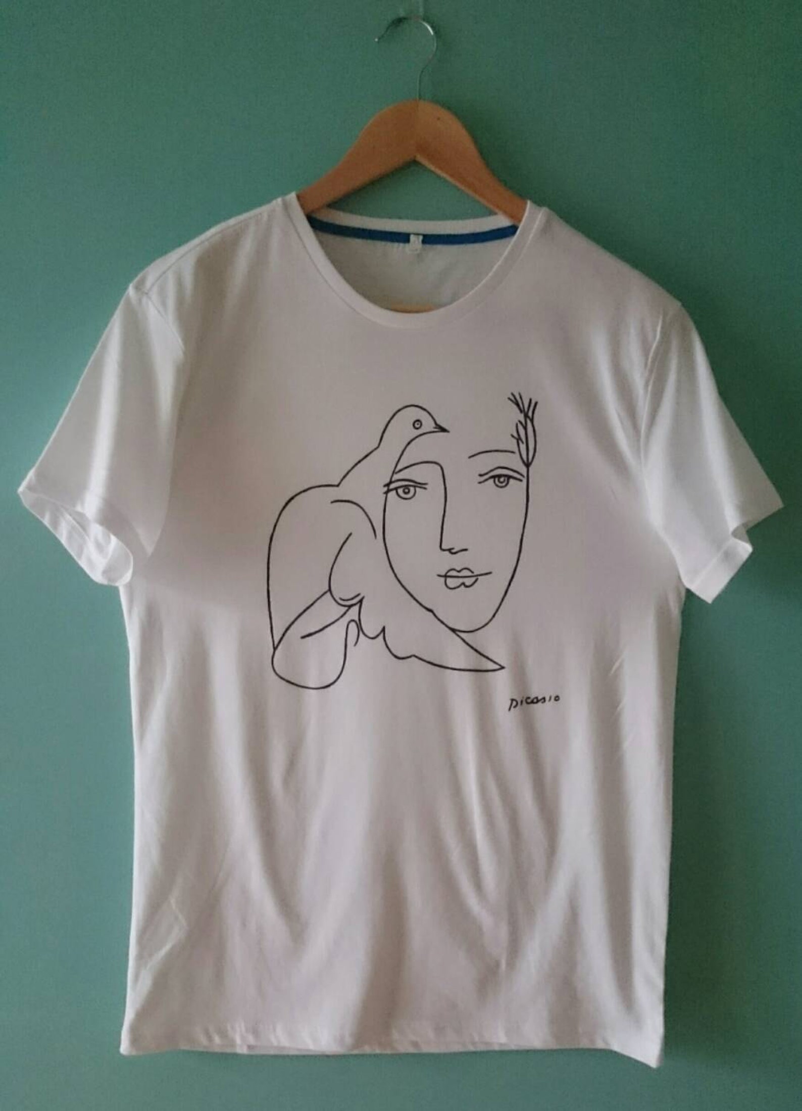 Picasso Woman With Dove Sketch T Shirt FREE SHIPPING - Etsy